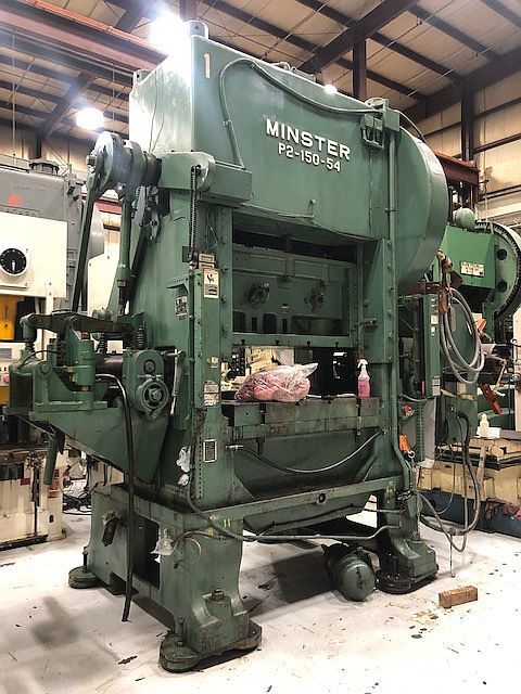 MINSTER P2-150-54 Straight Side Mechanical Stamping Presses | Rygate LLC