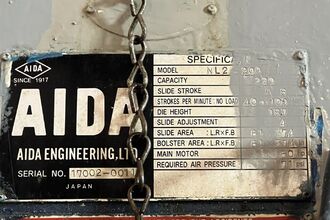 1986 AIDA NL2-200 Straight Side Mechanical Stamping Presses | Rygate LLC (7)