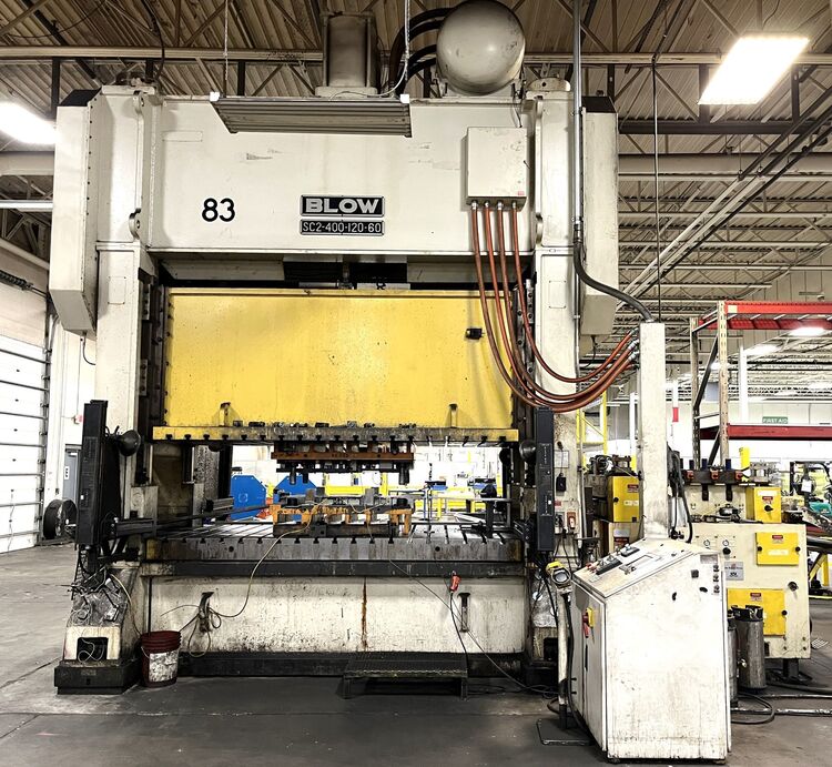2005 BLOW SC2-400-120-60 Straight Side Mechanical Stamping Presses | Rygate LLC