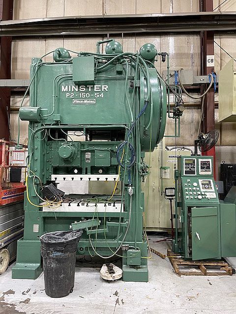 1981 MINSTER P2-150-54 Straight Side Mechanical Stamping Presses | Rygate LLC