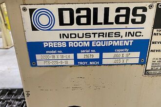 DALLAS D200-18x18- LH Air Feed/Straightener | Rygate LLC (2)